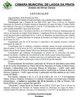 Comunicação de Sessão Extraordinária