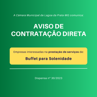 Buffet para Solenidade Dispensa | n° 30/2023