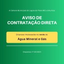 Processo nº 02 - Constração de Empresa para Fonecer Água Mineiral Galão de 20 Litros e  Recarga de Gás GLP 13 Kgs  - Dispensa nº 02/2024