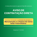 Manutenção e Limpeza da Usina Solar Fotovoltaica | Dispensa n ° 22/2023