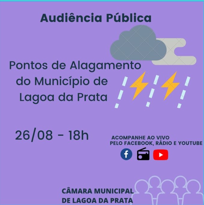 Audiência debate prevenção e enfrentamento de problemas causados pela chuva em Lagoa da Prata