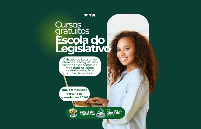 Câmara Municipal promove enquete para definição de cursos da Escola do Legislativo