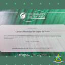 Câmara de Lagoa da Prata é uma das poucas câmaras no Brasil a ter plano de sustentabilidade em sua gestão e recebe certificado no Legislativo Federal