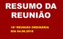 RESUMO DA REUNIÃO ORDINÁRIA DO DIA 04 DE JUNHO, EM QUE NOSSOS VEREADORES VOTARAM ANTEPROJETO, PROJETOS E REQUERIMENTOS