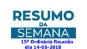 RESUMO DA REUNIÃO ORDINÁRIA DO DIA 14 DE MAIO, EM QUE NOSSOS VEREADORES VOTARAM PROJETOS, REQUERIMENTOS, INDICAÇÕES, ABAIXO: