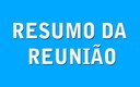 RESUMO DA REUNIÃO ORDINÁRIA DO DIA 24 DE MAIO