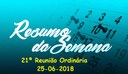 Reunião Ordinária do dia 25/06/2018